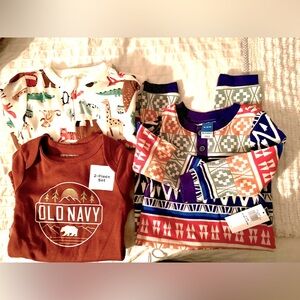 NWT Bundle: 4 pc Old Navy Baby wilderness Fall set 3-12 months unisex
